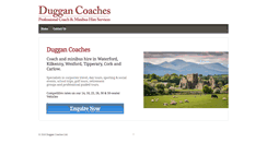 Desktop Screenshot of duggancoaches.ie