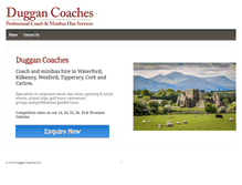 Tablet Screenshot of duggancoaches.ie